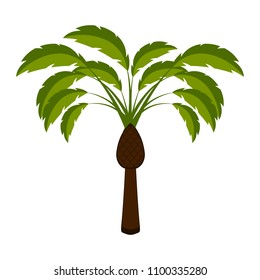 Isolated palm tree icon