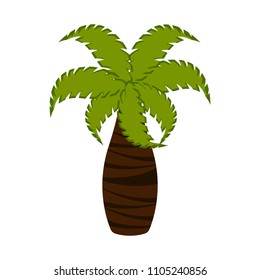 Isolated palm tree icon
