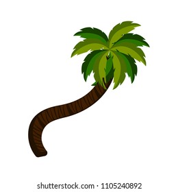 Isolated palm tree icon