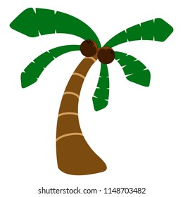 Isolated palm tree icon