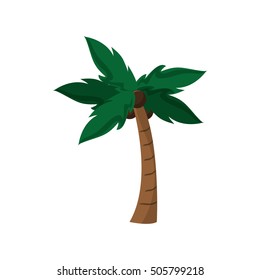 Isolated palm tree plant design