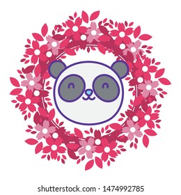 Isolated panda cartoon vector design vector illustration
