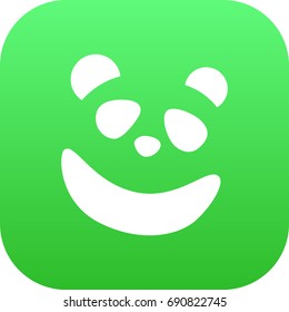 Isolated Panda Icon Symbol On Clean Background. Vector Bear Element In Trendy Style.