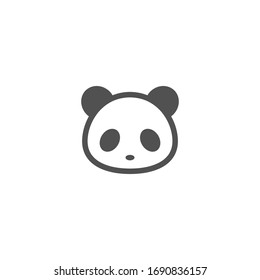 Isolated Panda Vector Icon, Pictogram