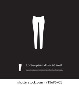 Isolated Pantaloons Icon. Leggings Vector Element Can Be Used For Leggings, Pantaloons, Pants Design Concept.