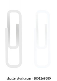 Isolated paper clip. vector illustration
