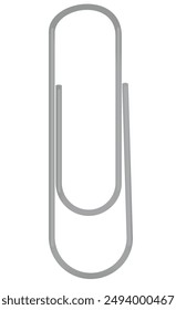 Isolated paper clip. vector illustration