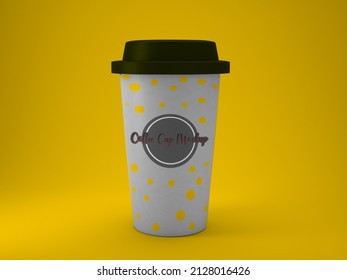 Isolated Paper Coffee and Tea Disposable Cup Mockup PSD file