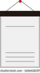 Isolated paper document illustration material.