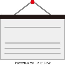 Isolated paper document illustration material.