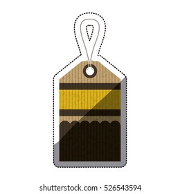 Isolated paper hang label design