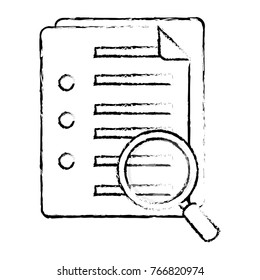Isolated paper and lupe design