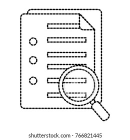 Isolated paper and lupe design