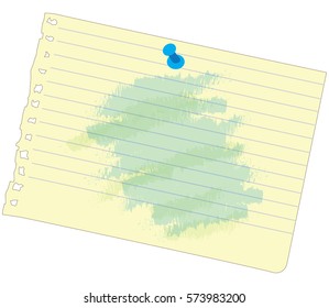 Isolated paper on a white background, Vector illustration