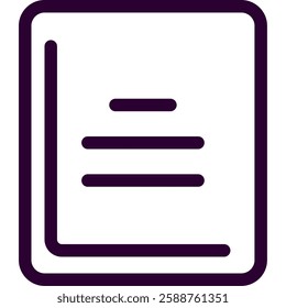 Isolated Paper Sheet Document Icon