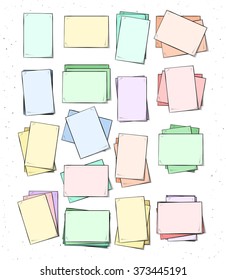 Isolated paper sheet handmade in sketch style. Sketch of paper page. Paper sheet for design cards and posters, collages and presentations, web design, background. Retro design. Vintage Pastel colors.