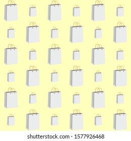 
isolated paper shopping bag background icon vector.