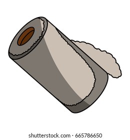 isolated paper towel roll