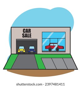 Icono de edificio de estacionamiento aislado diseño plano Ilustración vectorial