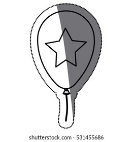 Isolated party  balloon design