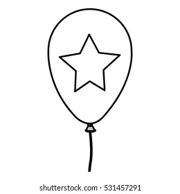 Isolated party  balloon design