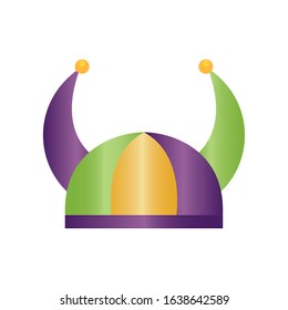Isolated party hat on a white background - Vector illustration