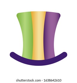 Isolated party hat on a white background - Vector illustration