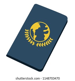 Isolated passport icon