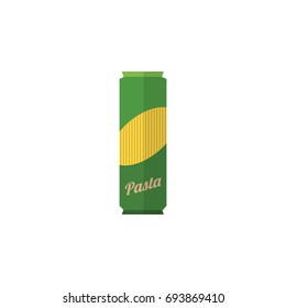 Isolated Pasta Flat Icon. Spaghetti  Vector Element Can Be Used For Pasta, Spaghetti, Macaroni Design Concept.