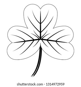 Isolated patrick day clover. Vector illustration design