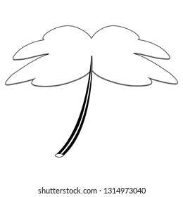 Isolated patrick day clover. Vector illustration design