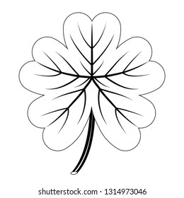 Isolated patrick day clover. Vector illustration design
