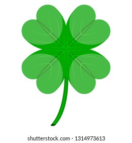 Isolated patrick day clover. Vector illustration design