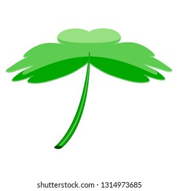 Isolated patrick day clover. Vector illustration design