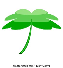 Isolated patrick day clover. Vector illustration design