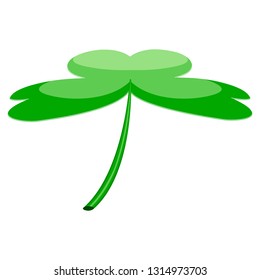 Isolated patrick day clover. Vector illustration design