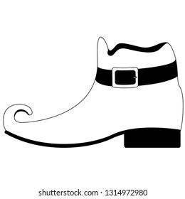 Isolated patrick day elf shoe. Vector illustration design