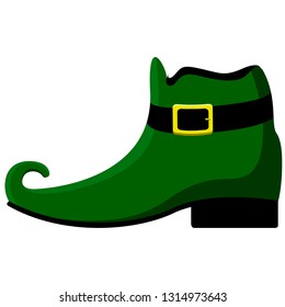 Isolated patrick day elf shoe. Vector illustration design