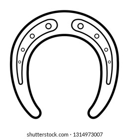 Isolated patrick day horseshoe. Vector illustration design