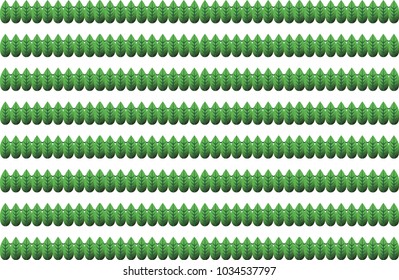 Isolated pattern of lines of leaves