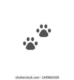 Isolated Paw Prints vector Icon, Emoji, Emoticon