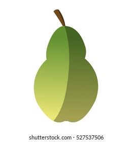 Isolated pear design