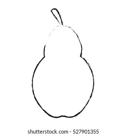 Isolated pear design