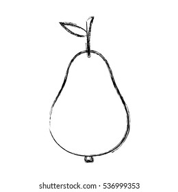 Isolated pear design