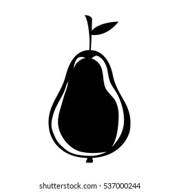 Isolated pear design