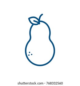Isolated pear design