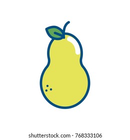 Isolated pear design