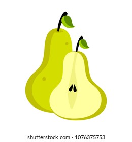 Isolated pear fruit