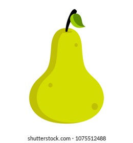 Isolated pear icon