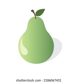Isolated Pear vector illustration graphic